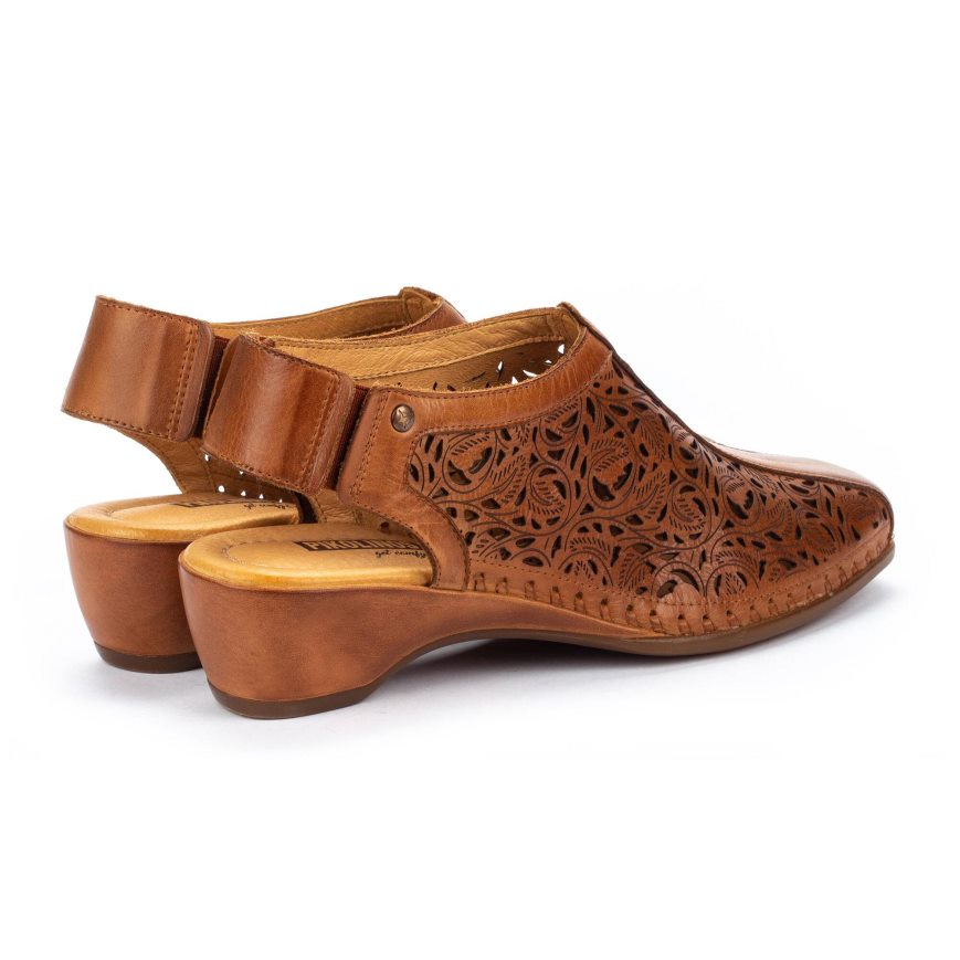 Women's Pikolinos ROMANA Heels Sandals Brown | NZ FQ03851